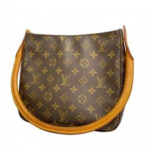 Louis Vuitton Looping Handbag Canvas Mm #245656L79B